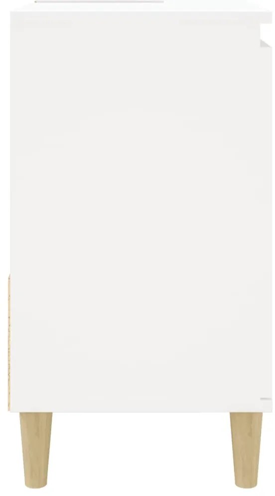 Armário de casa de banho 65x33x60cm derivados de madeira branco
