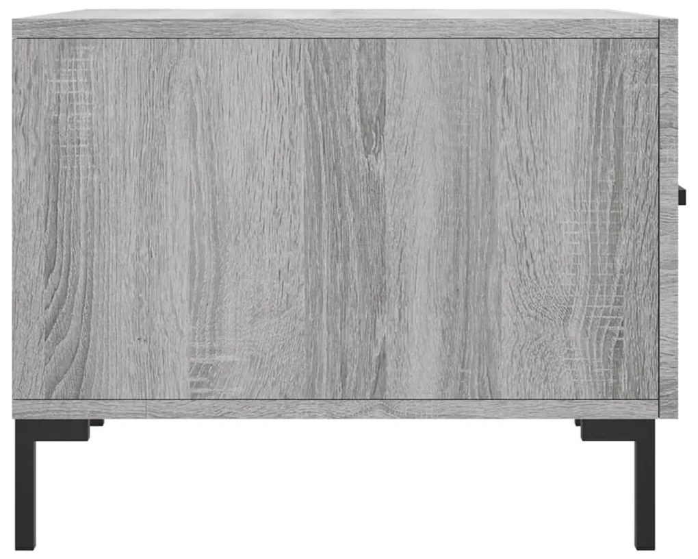 Mesas de centro 2 pcs 50x50x40 cm madeira proc. sonoma cinza