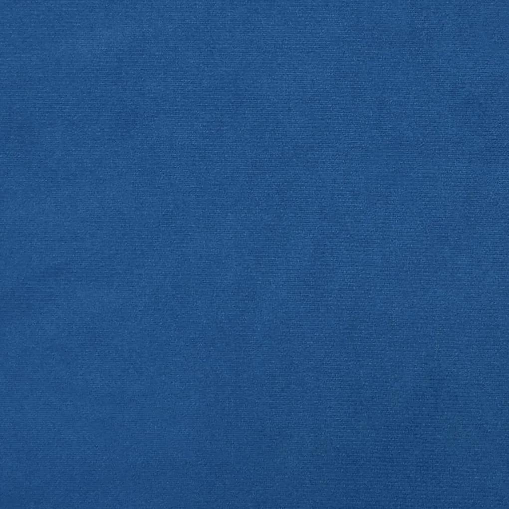 Poltrona Lopen de Descanso Ergonómica em Veludo - Azul - Design Nórdic