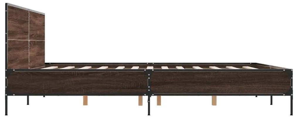 Estrutura de cama 180x200 cm derivados madeira/metal