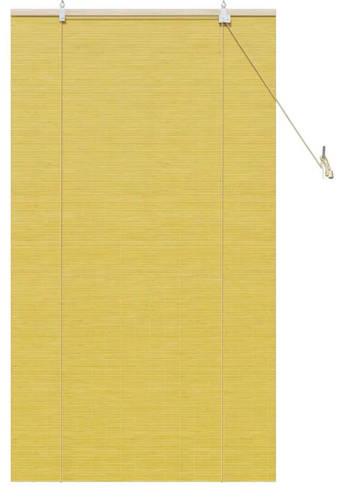 Persianas e Sombras de Janela Amarelo 80 x 160 cm Bambu