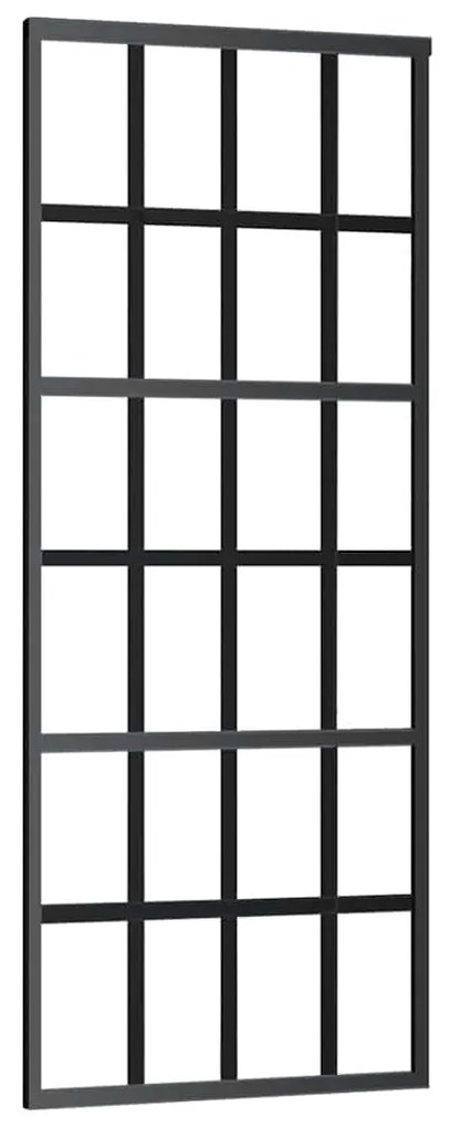 Porta deslizante c/ conj. ferragens 76x205cm vidro ESG/alumínio