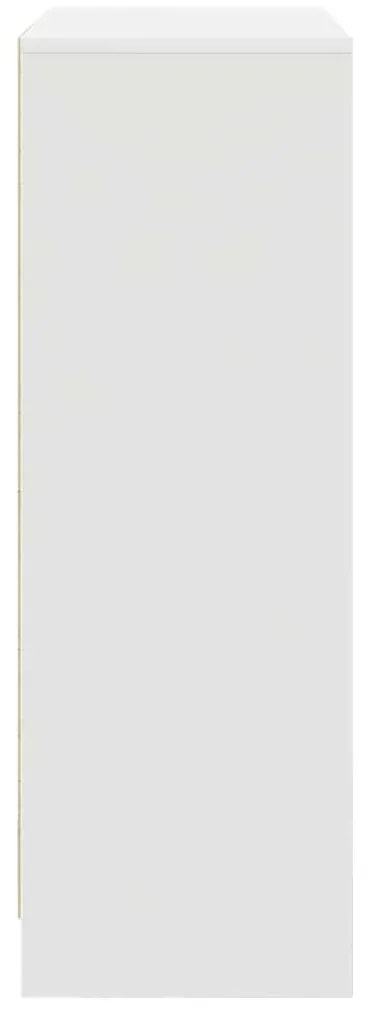 Aparador c/ gavetas e portas 73x31x90 cm branco