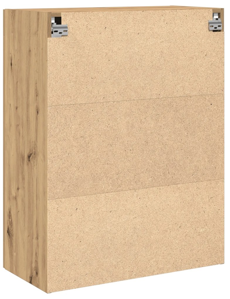 Armário de Parede vidaXL com Portas de Vidro Carvalho Artesão 69,5x34x