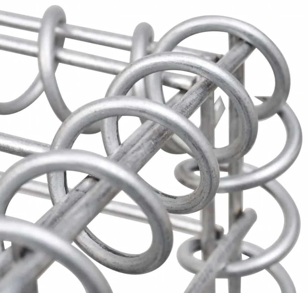 Canteiro elevado/cesto gabião hexagonal 100x90x100 cm