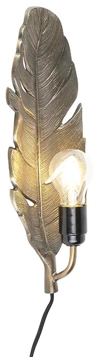 Aplique Art Déco bronze - LEAF Art Deco,Clássico / Antigo,Country / Rústico