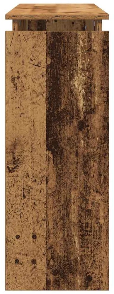 Mesa consola 80x30x102 cm derivados de madeira madeira velha