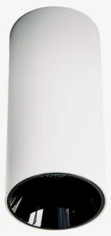 Plafonier Led De Superfície Ø7.2 Cm Em Alumínio Com Acendimento E Apagamento Progressivos Luisiana Branco - Preto & Branco 3000k & 8 W & 38º - Sklum