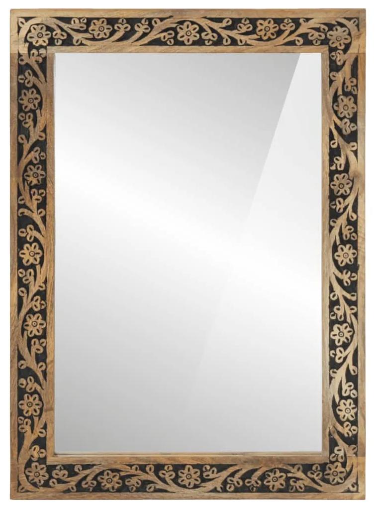 Espelho de casa de banho 50x70x2,5 cm mangueira maciça e vidro