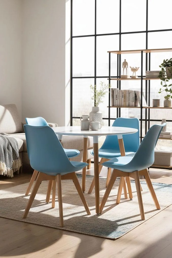 Pack 4 Cadeiras Synk Basic - Azul claro