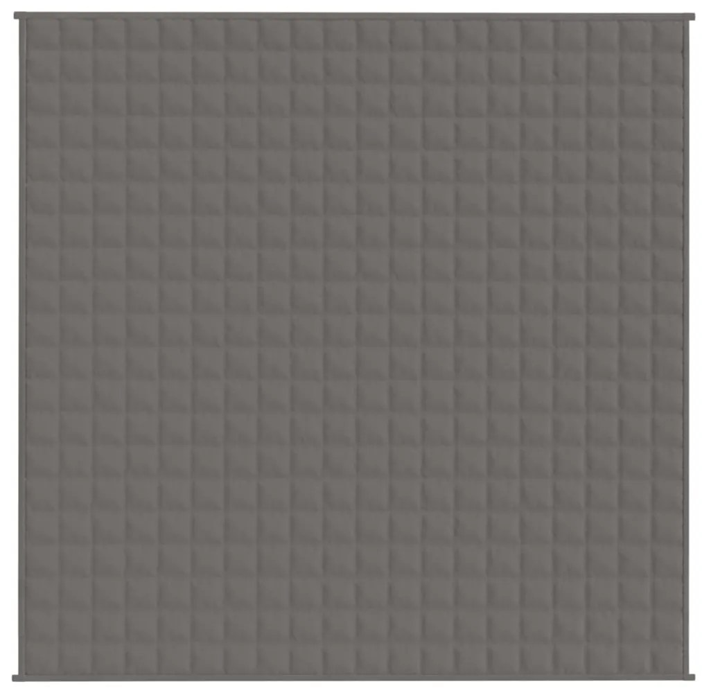 Manta pesada 13 kg 200x200 cm tecido cinza
