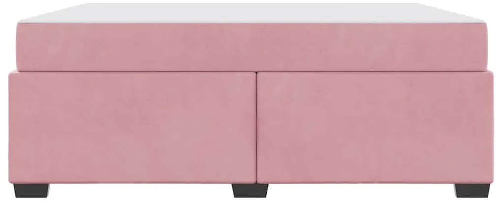 Estrutura da Cama Outros Rosa 180 x 200 cm Veludo