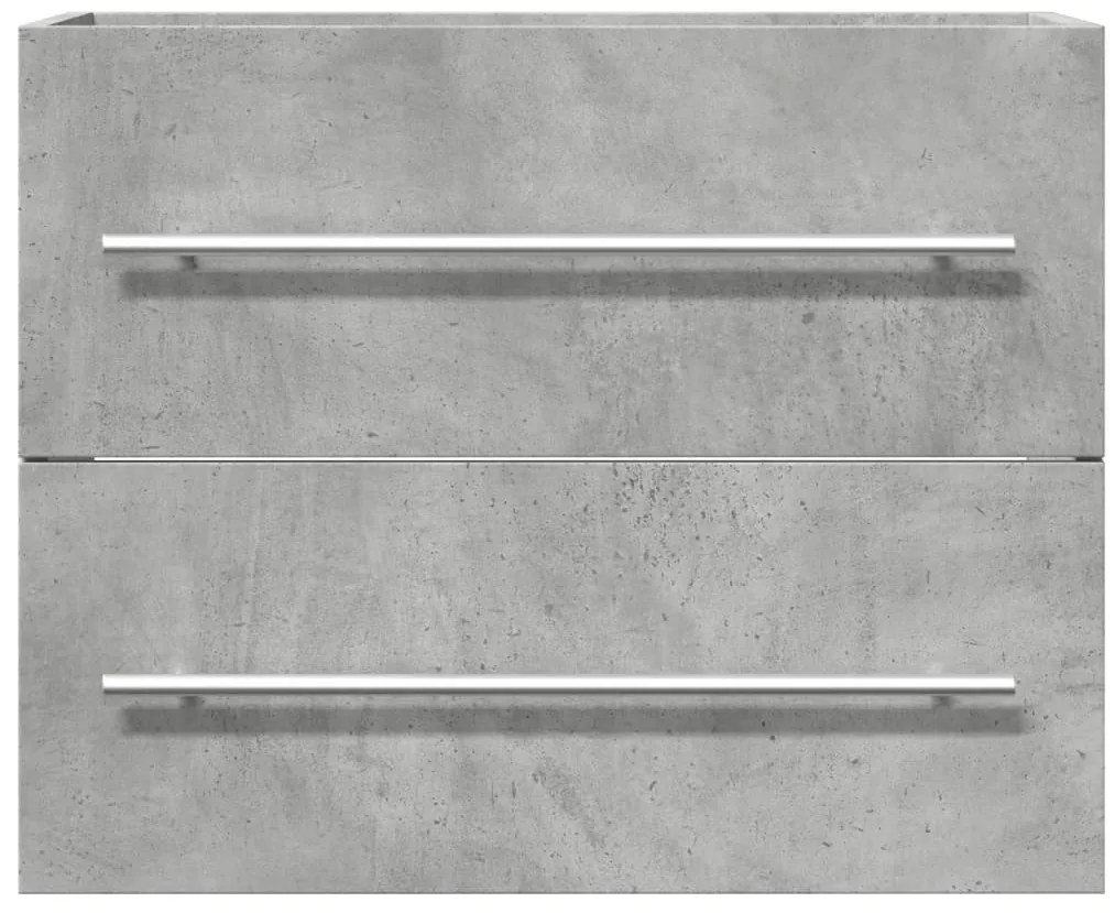 Armário lavatório 60x38,5x48 cm contraplacado cinzento-cimento