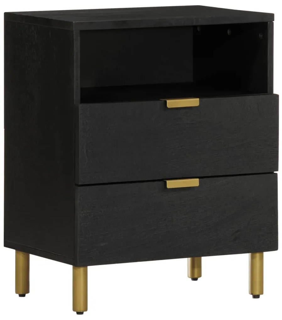 Mesa de cabeceira 50x33x62 cm derivados de madeira preto