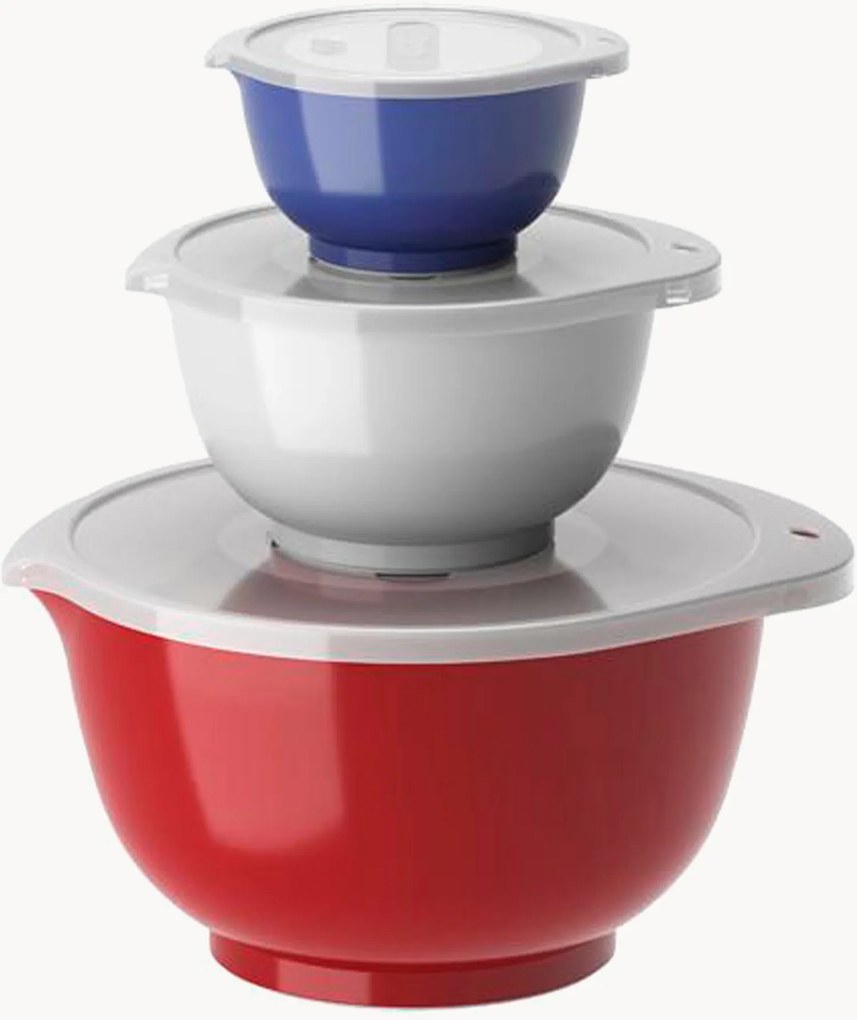 Taças de mistura com tampas Margrethe, conjunto de 6