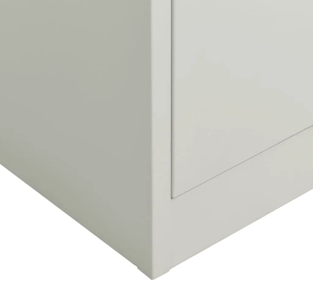 Cacifo 90x40x180 cm aço cinzento-claro