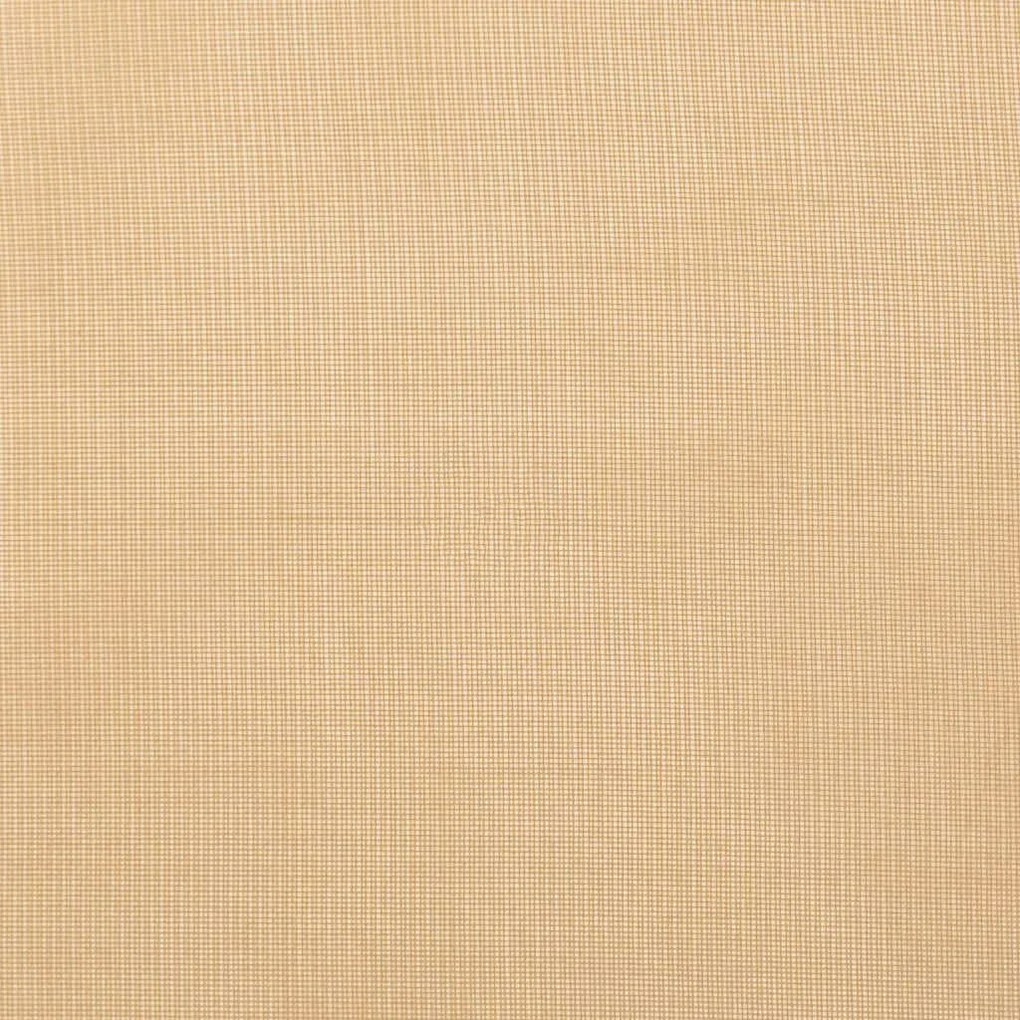 Cortinas de voile com laços 2 pcs areia 140x260 cm