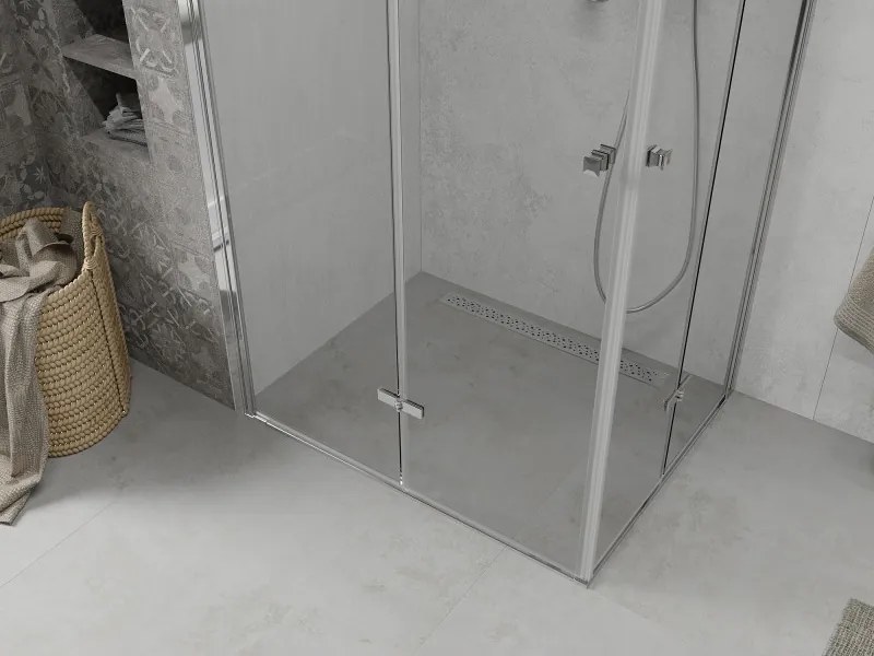 Mexen Lima Duo cabine de duche dobrável 100 x 80 cm, transparente, cromado - 856-100-080-02-00