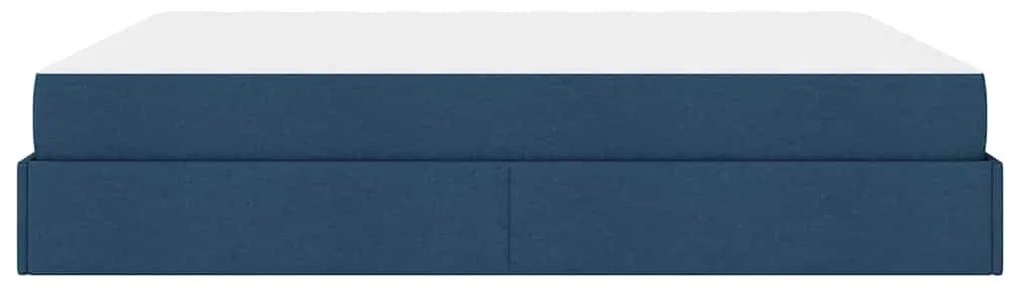 Estrutura da Cama Outros com armazenamento Azul 180 x 200 cm tecido