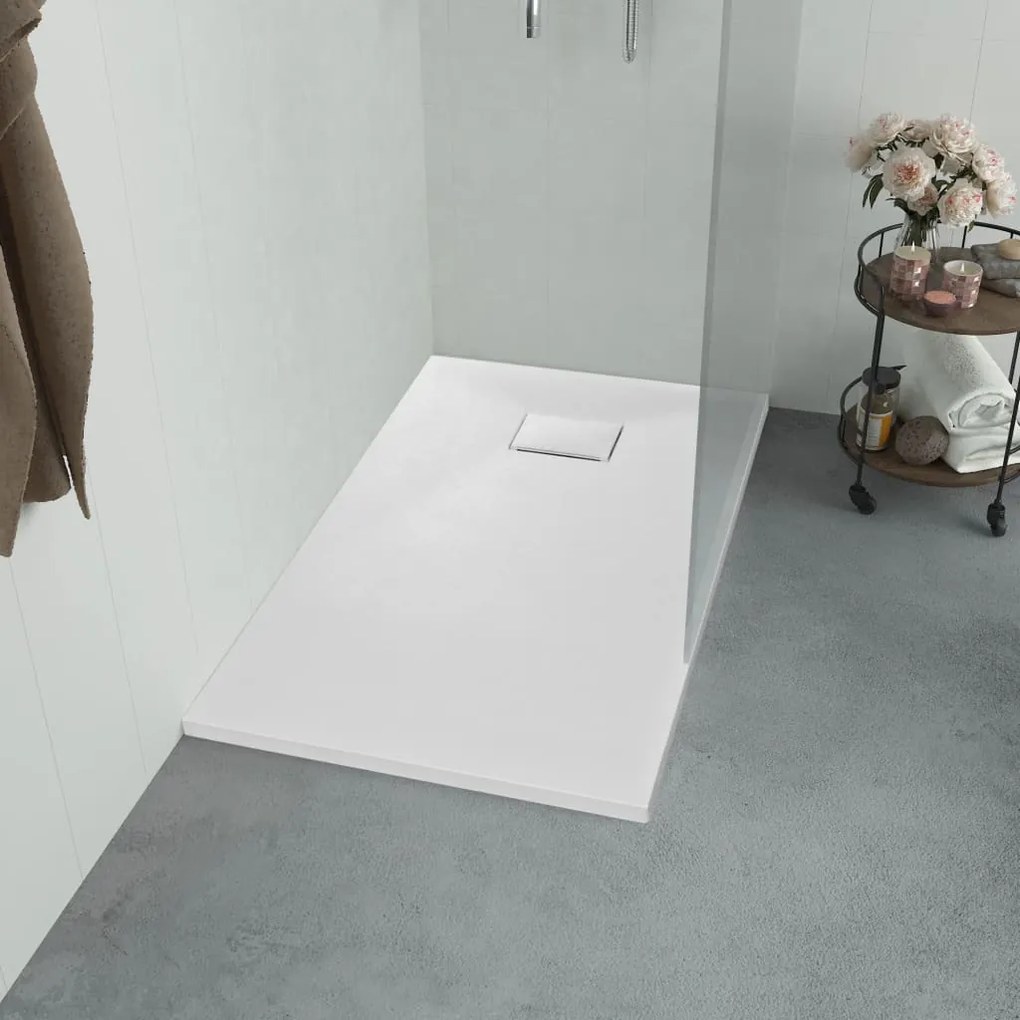 Base de chuveiro SMC 120x70 cm branco