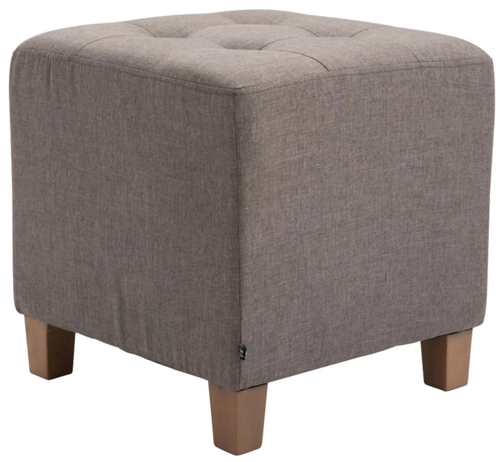 Conjunto de 2 bancos Pharao 46 x 45 x 45 cm Castanho acinzentado