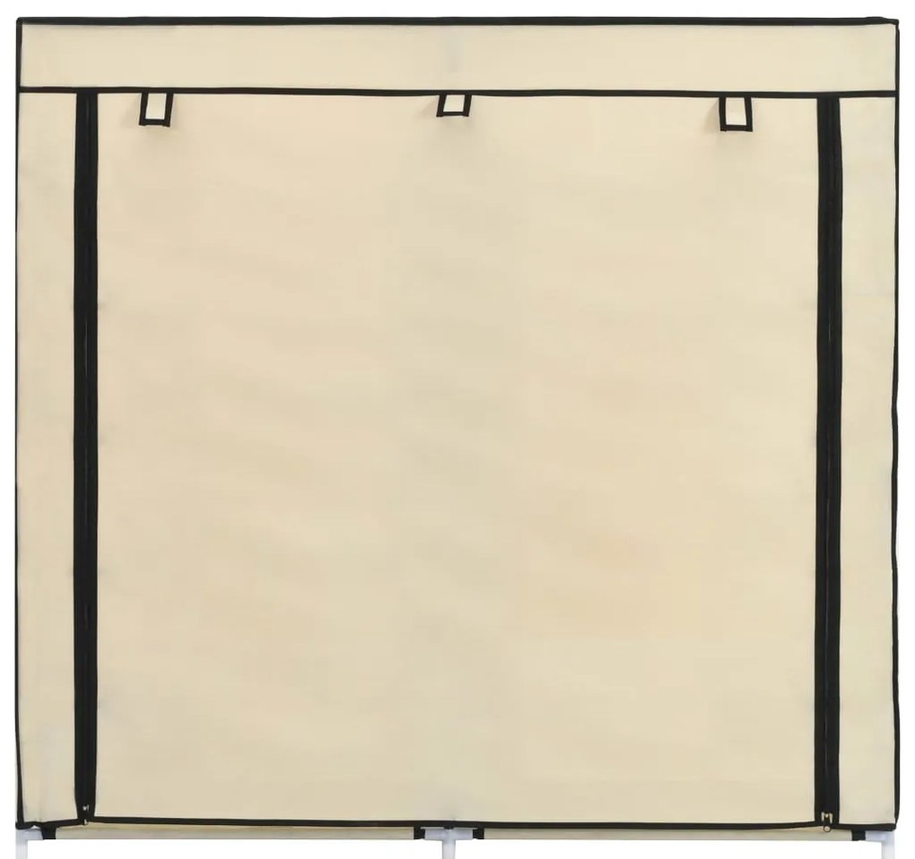 Sapateira com cobertura 115x28x110 cm tecido cor creme