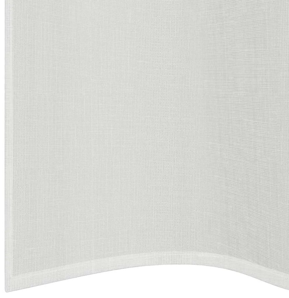 Cortinas de voile com ilhós 2 pcs branco