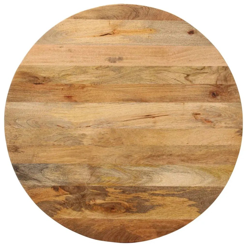 vidaXL Tampo de mesa redondo Ø80x2,5cm madeira de mangueira maciça