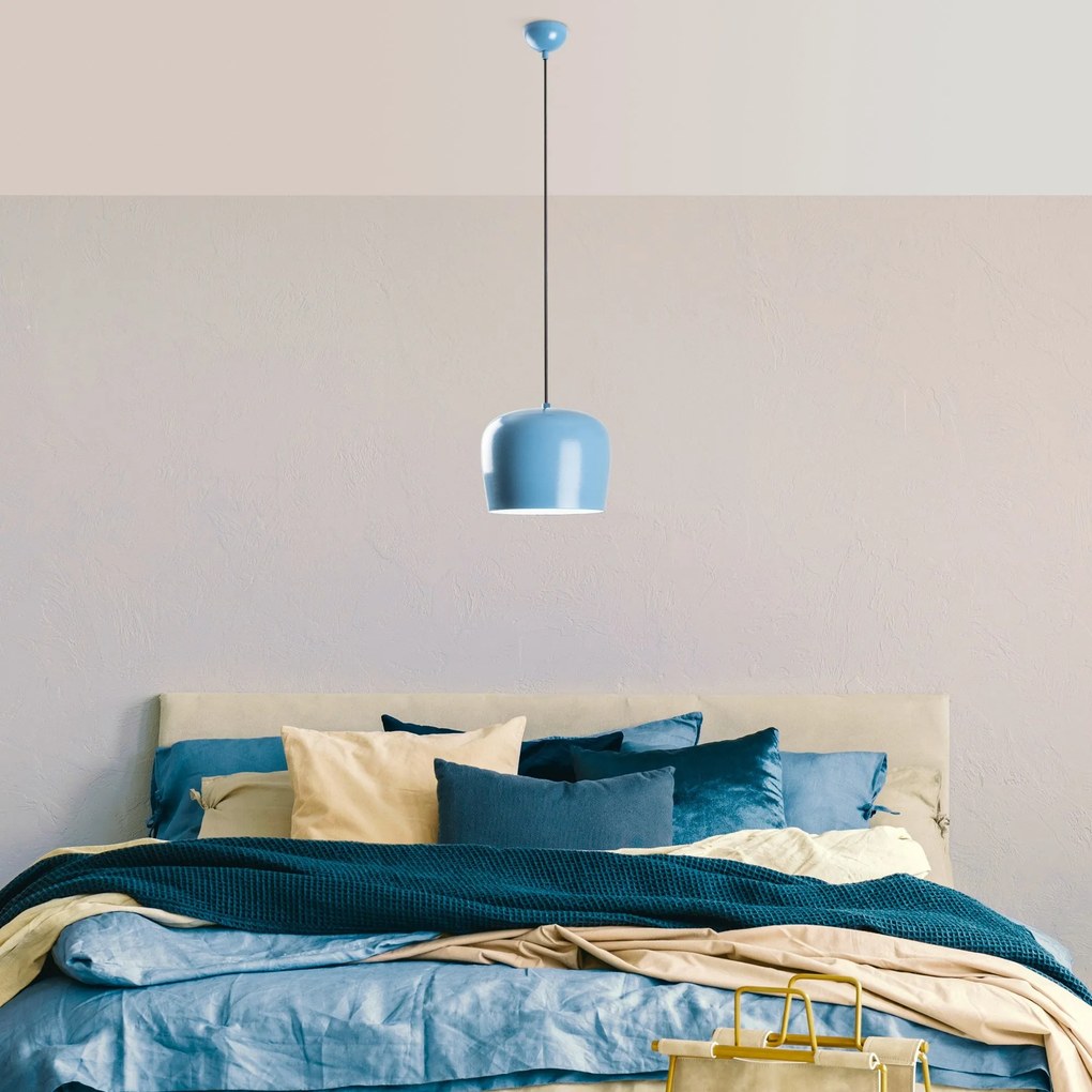 Candeeiro Yozgat – Azul Claro – Ø23 h:18 cm