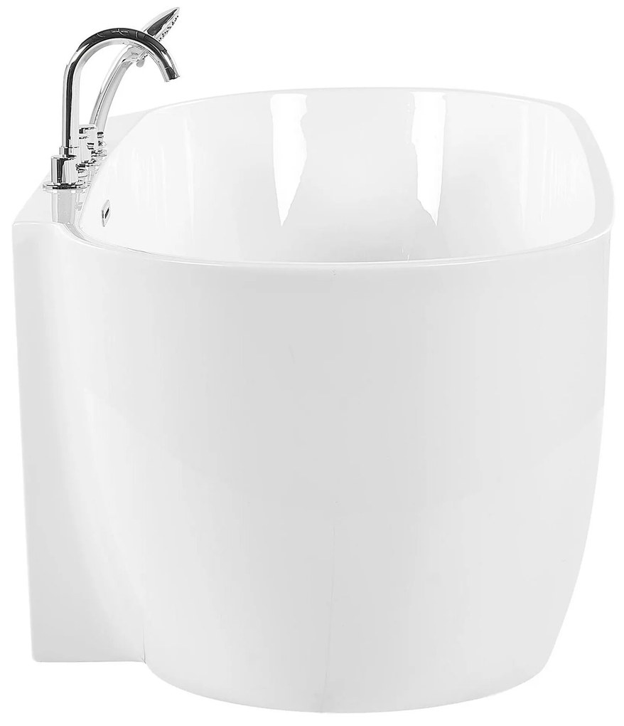 Banheira autónoma em acrílico branco 170 x 80 cm ROTSO Beliani