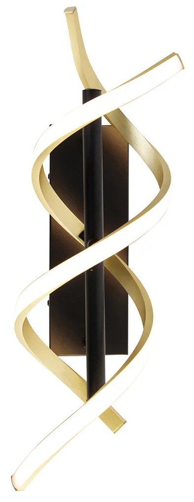 Candeeiro de parede dourado com LED regulável em 3 níveis de Kelvin - Henk Design