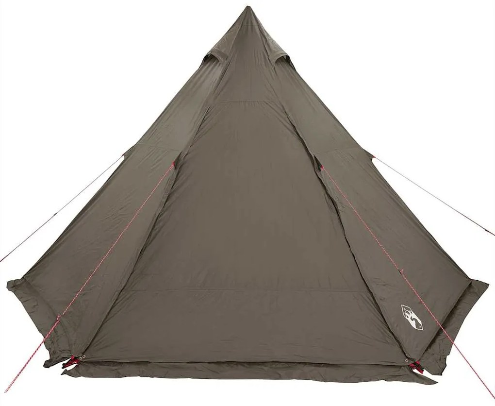 Tenda familiar tipi para 6 pessoas impermeável castanho