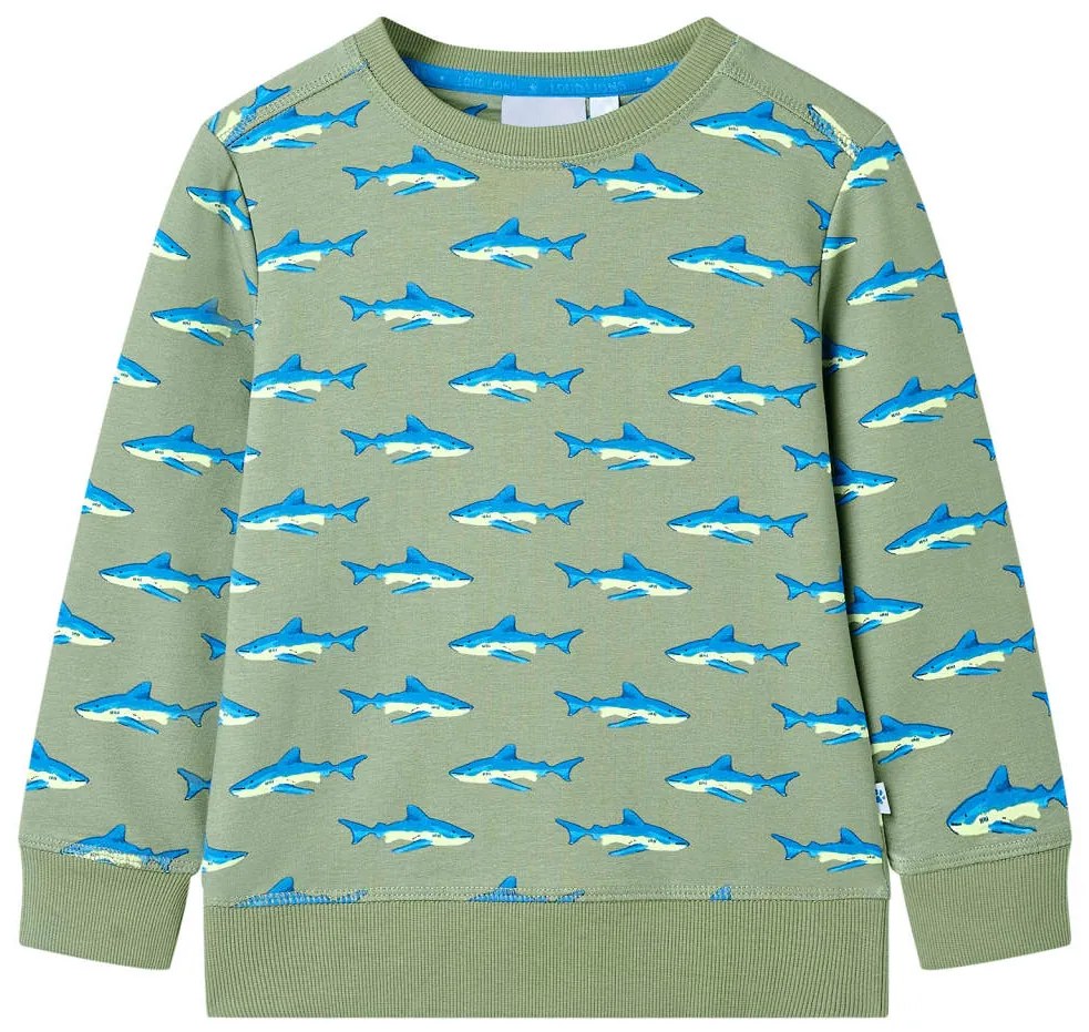 Sweatshirt para criança cor caqui-claro 140