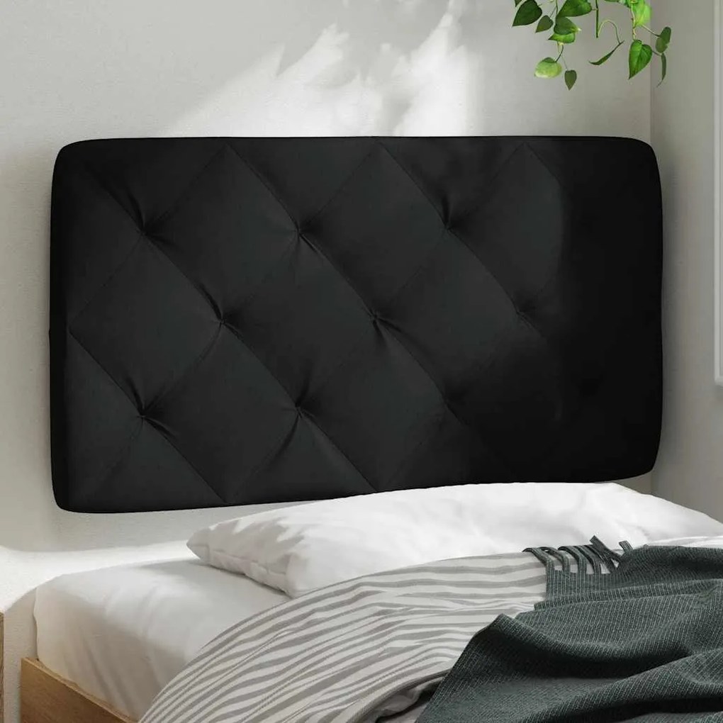 Almofadão de cabeceira 80 cm tecido preto