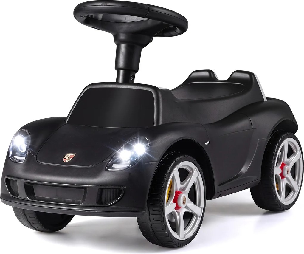 Carrinho de Passeio andarilho Infantil, 62,5 x 29 x 38,5 cm, Com Luzes e Sons, Preto