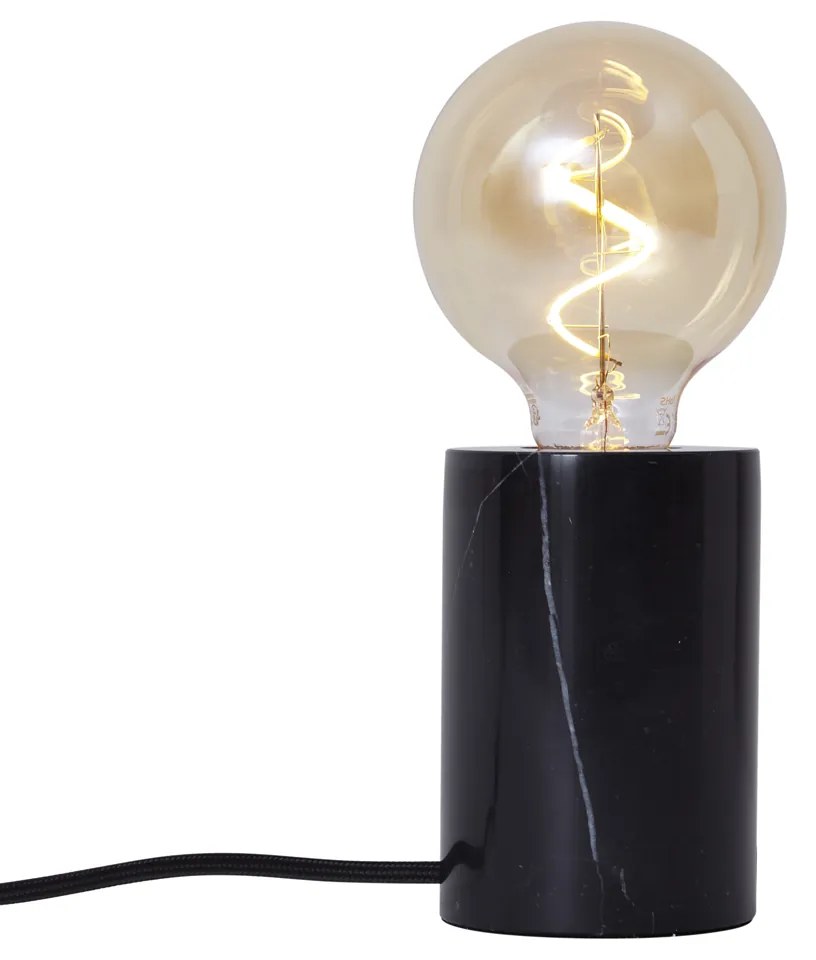 Candeeiro de Mesa Moderno Mármore Preto - Marissa Moderno