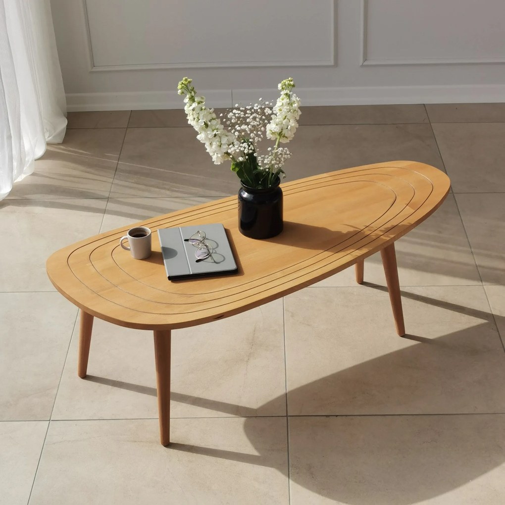 Mesa de Café Sweet – Cor Teak – 115x38x50cm