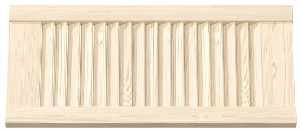 Portas de armário 4 pcs com design de persiana pinho maciço