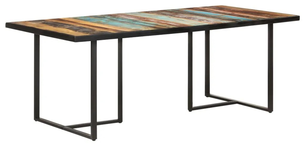 Mesa de jantar 200 cm madeira recuperada maciça