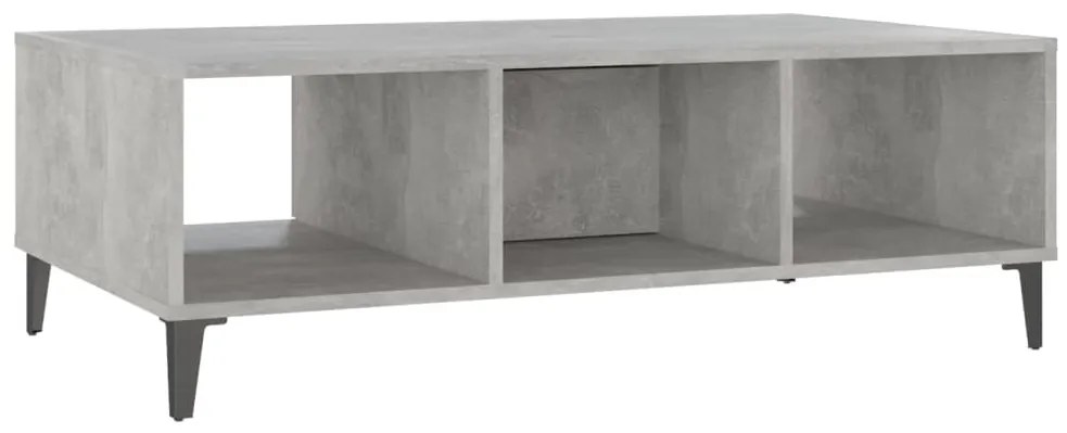 Mesa de centro derivados de madeira cinzento cimento