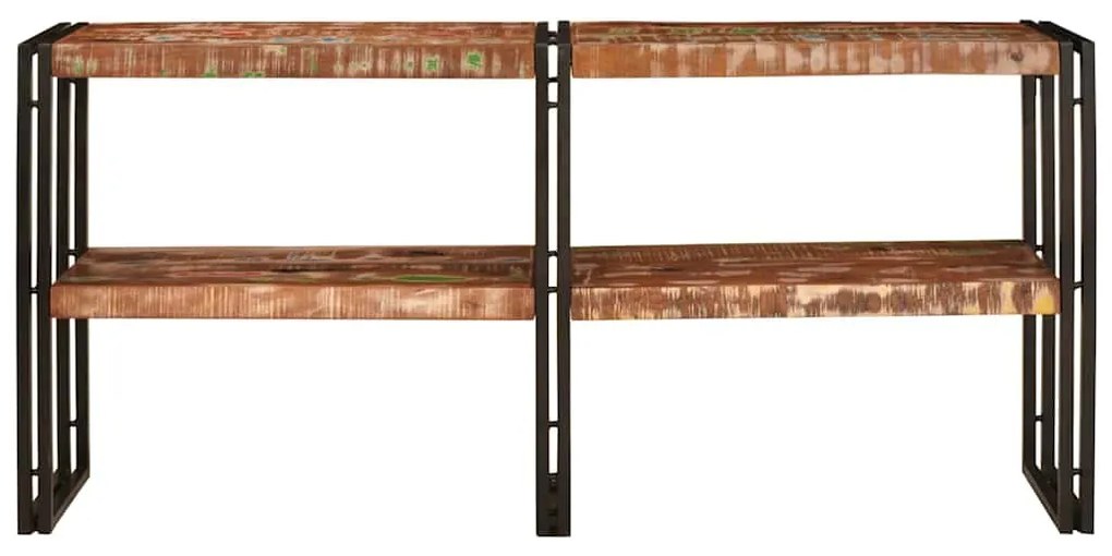 Mesa Consola 160x33x75 cm Madeira Recuperada Sólida