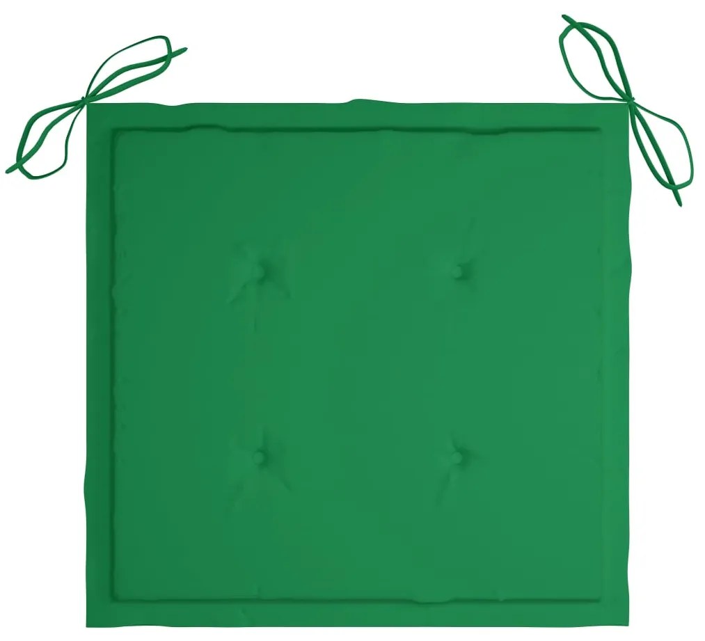 Cadeiras de jardim com almofadões 2 pcs acácia maciça
