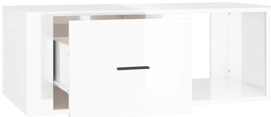Mesa de centro 100x50,5x35cm derivados madeira branco brilhante