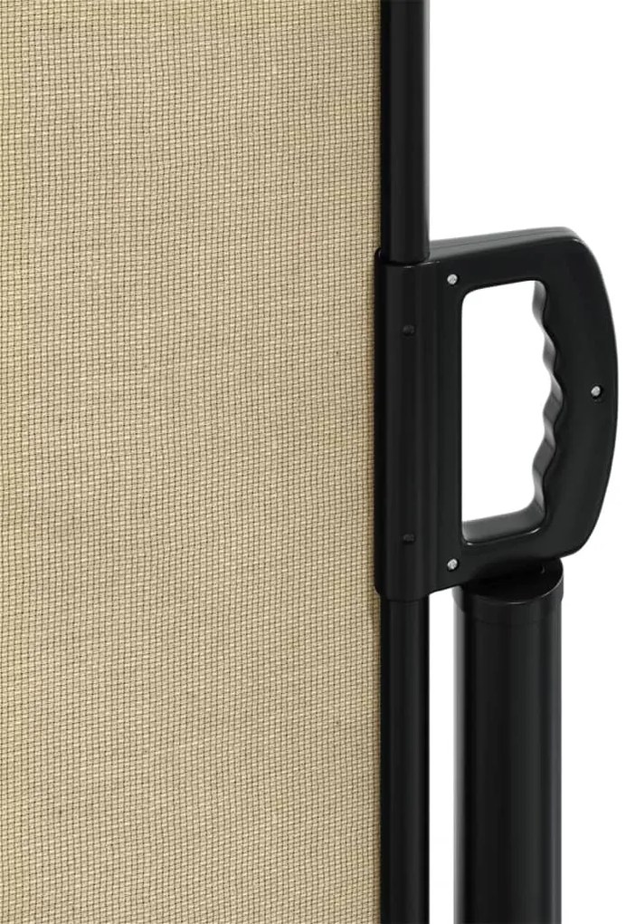 Toldo lateral retrátil 100x1000 cm bege