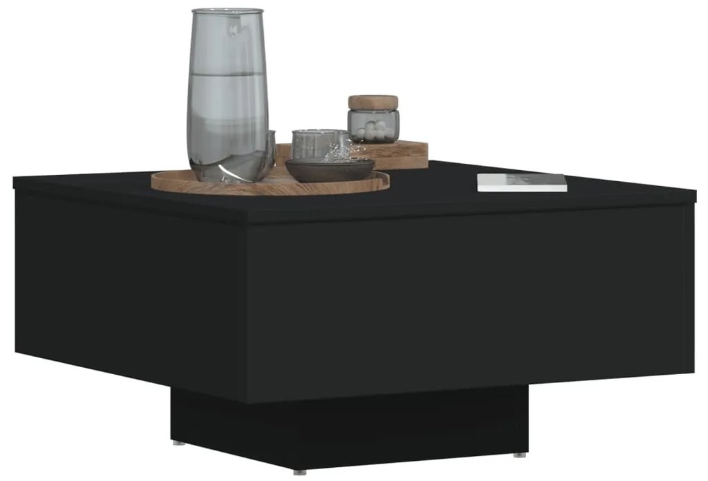 Mesa de centro 60x60x31,5 cm derivados de madeira preto