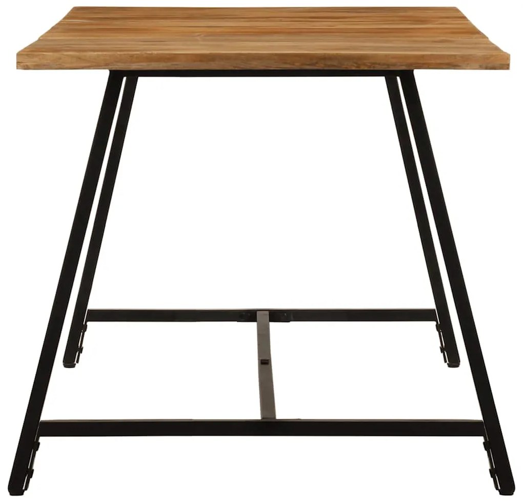 Mesa de jantar 160x80x75 cm madeira de mangueira maciça