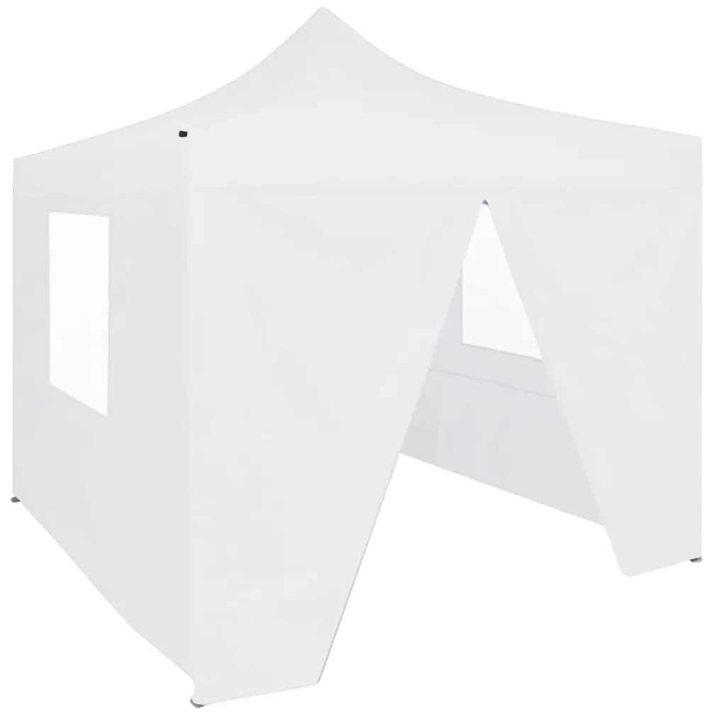 Tenda dobrável profissional festas 4 paredes 3x3m aço branco