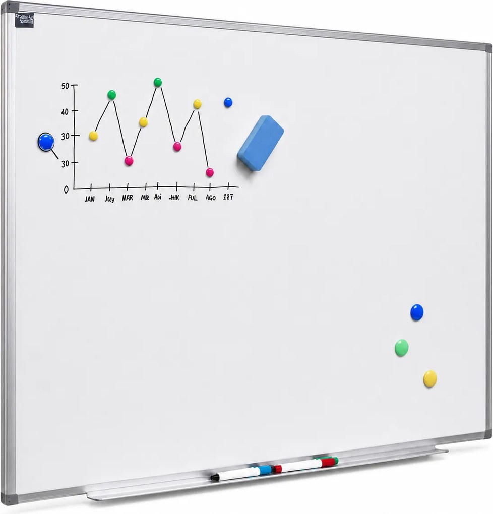 Quadro Riva Branco Magnético 60x90 cm – Cerâmica