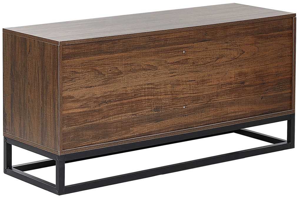 Cómoda com 6 gavetas cor de madeira escura DELTA Beliani