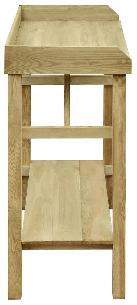 Mesa p/ vaso/floreira de jardim 75x40x90 cm pinho impregnado